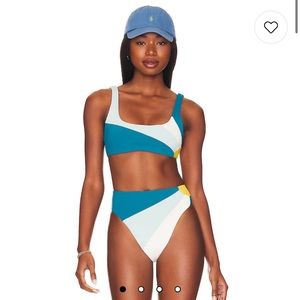 NWT L*Space Lizzi Sunburst Bikini Top